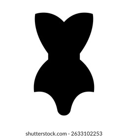 Swimsuit icon vector. Leotard illustration sign. Swimming suit symbol or logo.