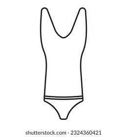 swimsuit icon vector termplate illustration logo design