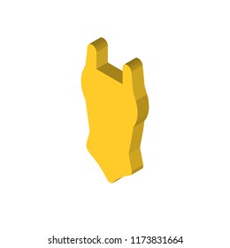 Swimsuit isometric left top view 3D icon
