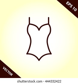 swimsuit line icon