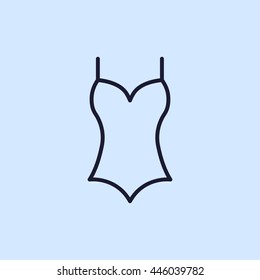 swimsuit line icon