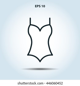swimsuit line icon