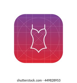 swimsuit line icon