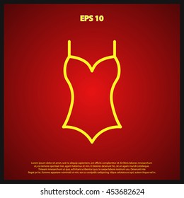 swimsuit line icon