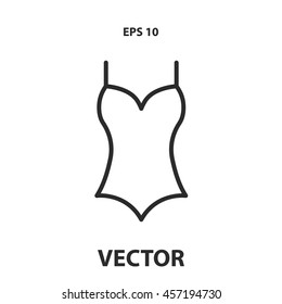 swimsuit line icon