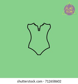 Swimsuit line icon