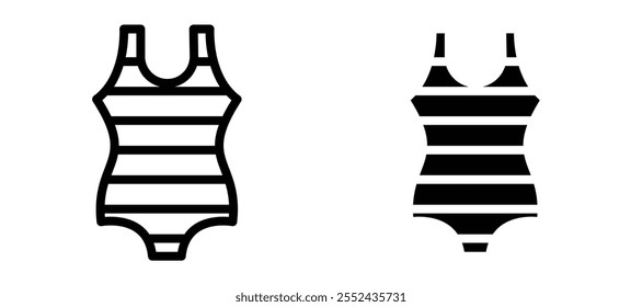 Conjunto de Vector de icono de traje de baño.