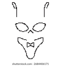 Icono de píxel de traje de baño, 8 bits. Ilustración vectorial aislada.