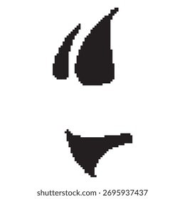 swimsuit pixel icon, 8-bit. Vector illustration on a white background.