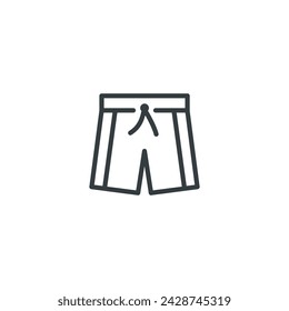 Swimsuit shorts Bermuda icon, vector illustration