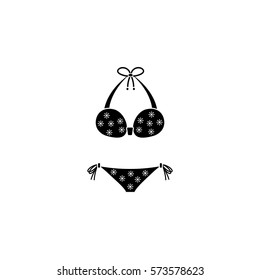 Swimsuit solid icon, tourism & beach, bikini, a filled pattern on a white background, eps 10.