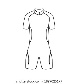 Swimsuit Swimming Pool Outline Icon