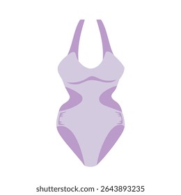 swimsuit. Vector cute illustration of swimsuit on white background in flat style. Vector illustration on the theme of rest and travel