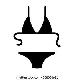 Swimsuit vector icon.