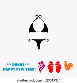 Swimsuit vector icon