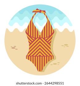 Swimsuit vector icon. Beach. Summer. Summertime. Vacation, eps 10