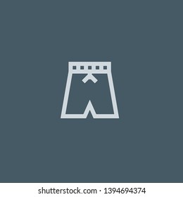 Swimsuit vector icon. Swimsuit concept stroke symbol design. Thin graphic elements vector illustration, outline pattern for your web site design, logo, UI. EPS 10.