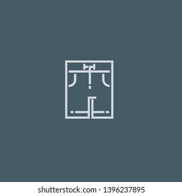 Swimsuit vector icon. Swimsuit concept stroke symbol design. Thin graphic elements vector illustration, outline pattern for your web site design, logo, UI. EPS 10.