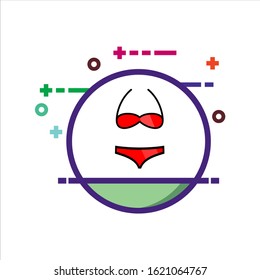 Swimsuit vector icon illustration design