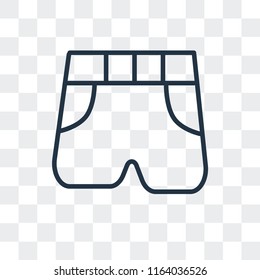 Swimsuit vector icon isolated on transparent background, Swimsuit logo concept