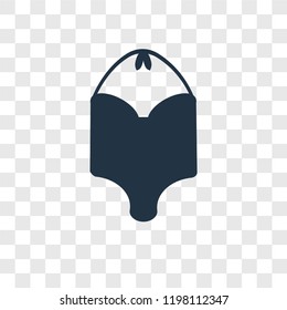Swimsuit vector icon isolated on transparent background, Swimsuit transparency logo concept