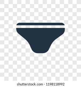 Swimsuit vector icon isolated on transparent background, Swimsuit transparency logo concept