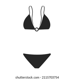 Swimsuit vector icon.Black vector icon isolated on white background swimsuit.