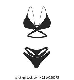Swimsuit vector icon.Black vector icon isolated on white background swimsuit.