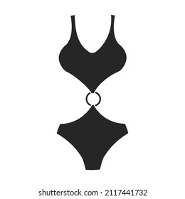 Swimsuit vector icon.Black vector icon isolated on white background swimsuit.