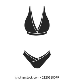 Swimsuit vector icon.Black vector icon isolated on white background swimsuit.