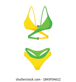 Swimsuit vector icon.Cartoon vector icon isolated on white background swimsuit.