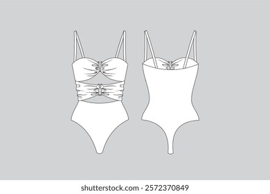 
swimsuit vector, swimsuit vector template isolated 
