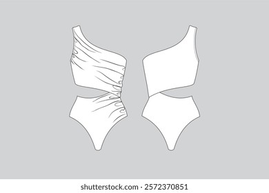 
swimsuit vector, swimsuit vector template isolated 
