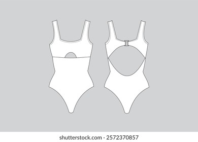 
swimsuit vector, swimsuit vector template isolated 
