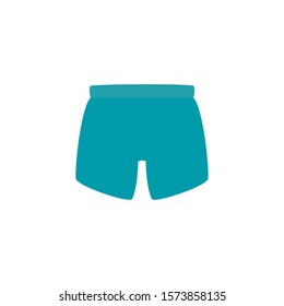 swimsuit workout accessory flat icon vector illustration design