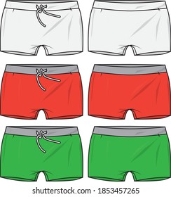 Swimwear & Beachwear  vector template pattern