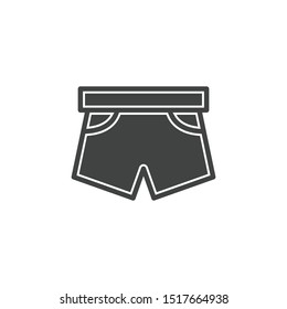 Swimwear icon isolated on white background. Short symbol modern, simple, vector, icon for website design, mobile app, ui. Vector Illustration