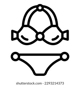 Swimwear icon outline vector. Safety water. Life guard
