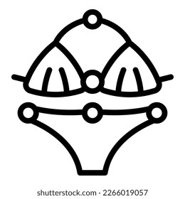 Swimwear icon outline vector. Water camp. Sea kid