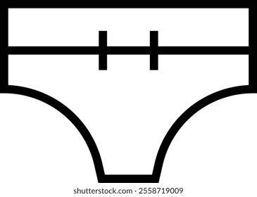 swimwear icon. Thin linear style design isolated on white background