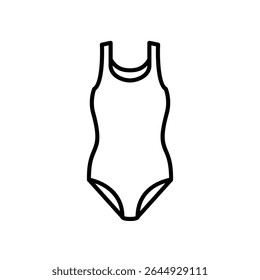 Swimwear icon for women's clothing on the beach