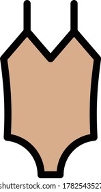 Schwimmbekleidung, Vektorsymbol 