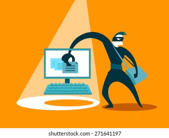 The swindler steals data