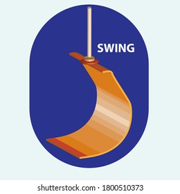 
swing  3D vintage vector labe is the graphic arts,refers to pre-made images used to illustrate any medium. 