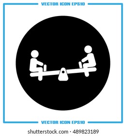 swing child icon vector illustration eps10.