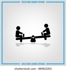 swing child icon vector illustration eps10.