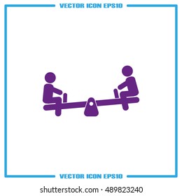 swing child icon vector illustration eps10.
