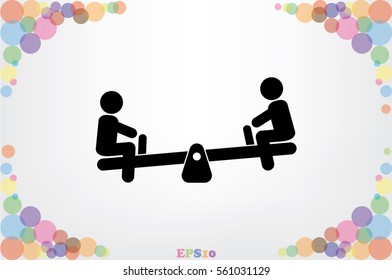 swing child icon vector illustration.