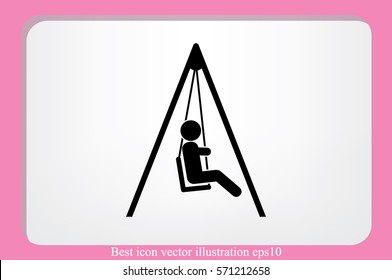 swing child icon vector illustration.