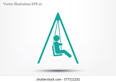 swing child icon vector illustration.